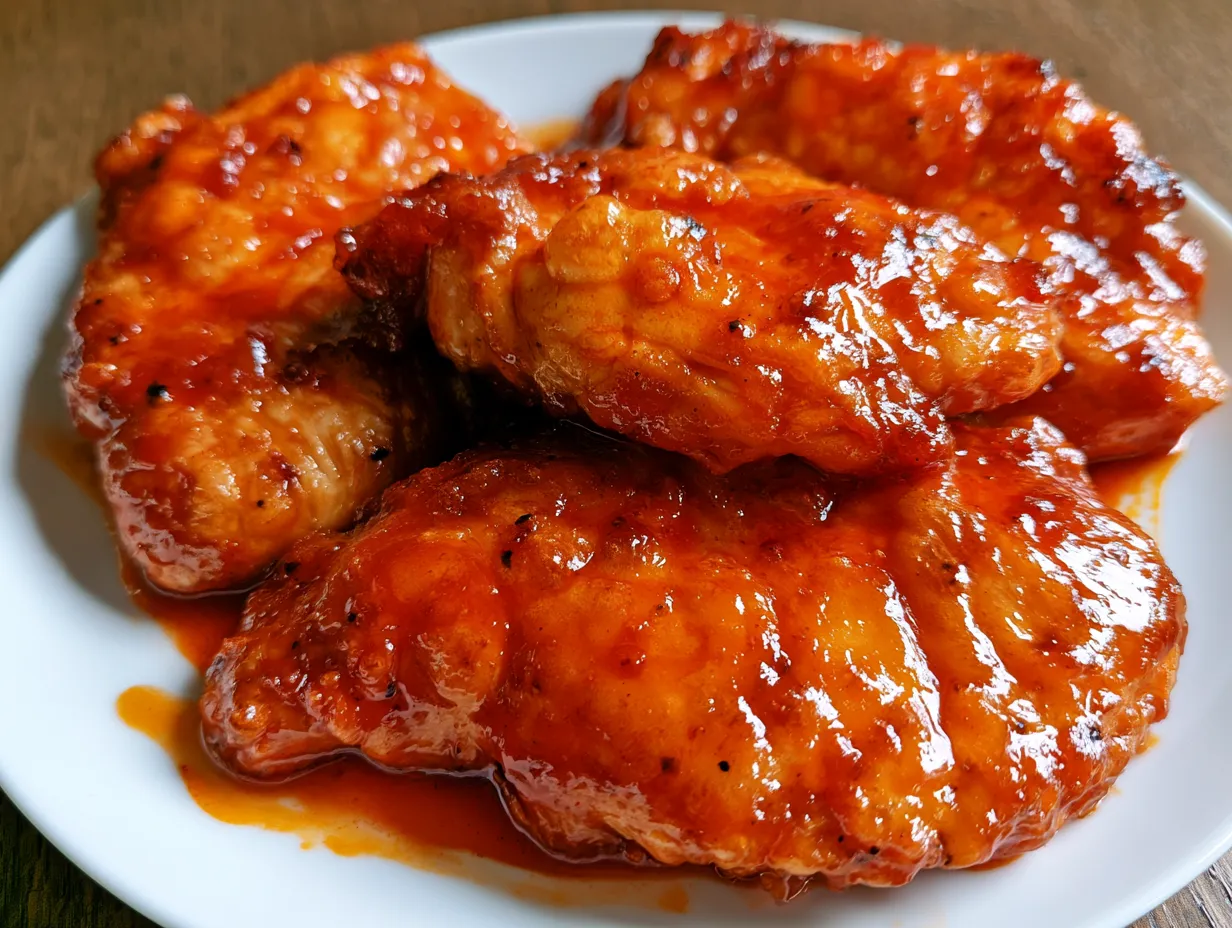 Buffalo Hot Sauce Baked Chicken Breast