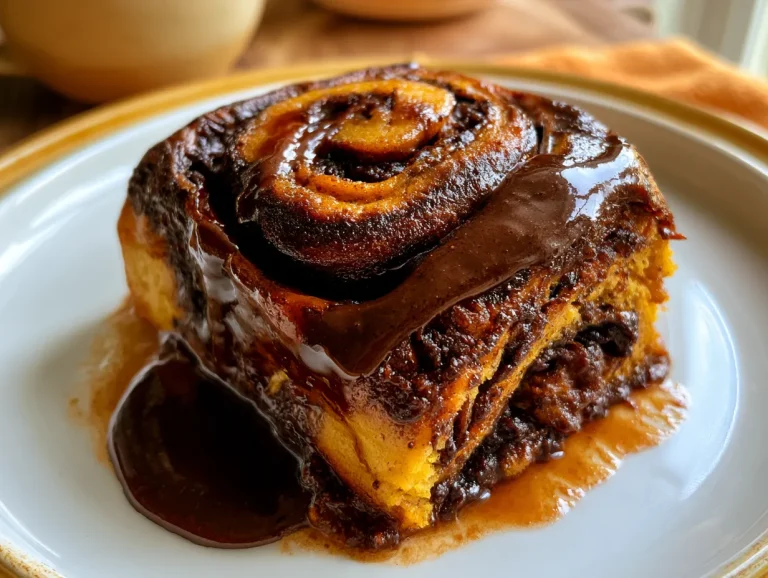 Chocolate Pumpkin Swirl Roll