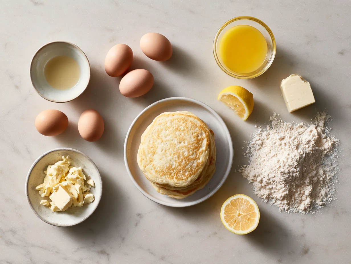 Ingredients for Classic Buttermilk Pancakes