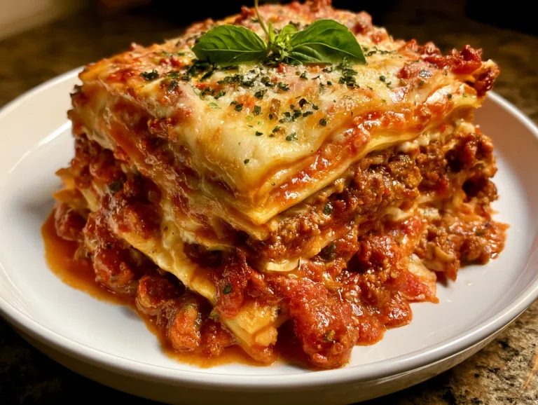 Classic Meat Sauce Lasagna