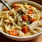 Classic Noodle Leftover Turkey Soup