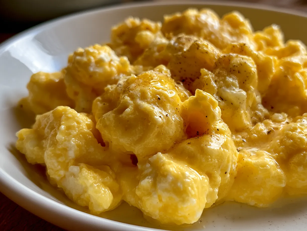 Serving cottage cheese viral method scrambled eggs