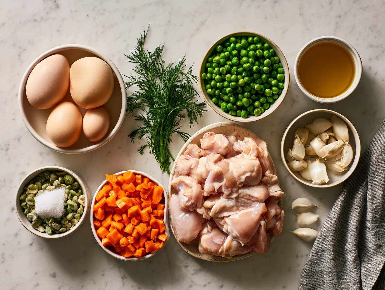 Ingredients for Crockpot Chicken and Dumplings