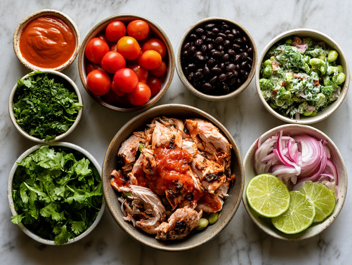 Ingredients for Enchilada Chicken Casserole