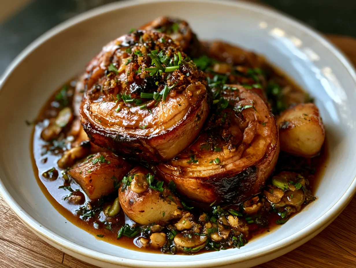Serving Halloween savory mains beautifully plated with autumn sides