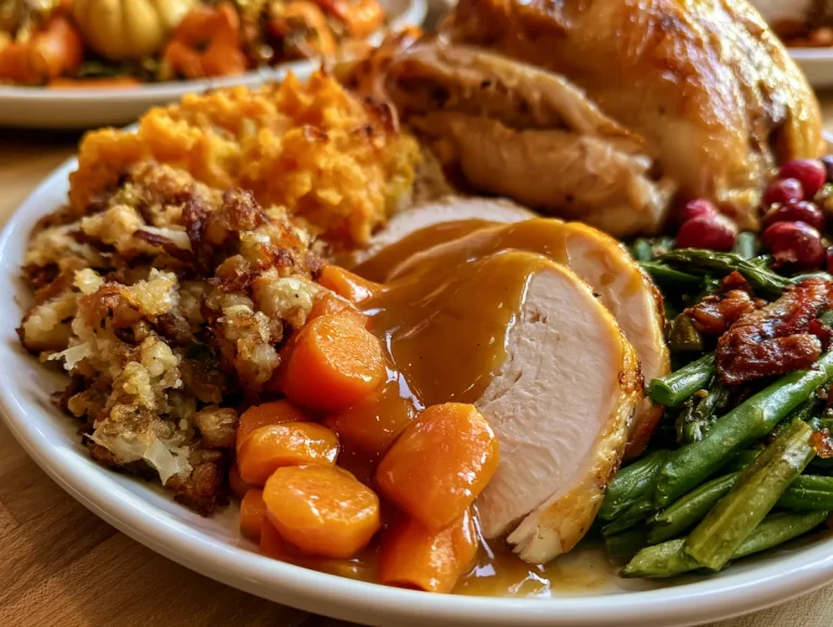 Individual Thanksgiving Dinner Plates