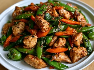 Keto Low-Carb Veggie Only Chicken Stir Fry