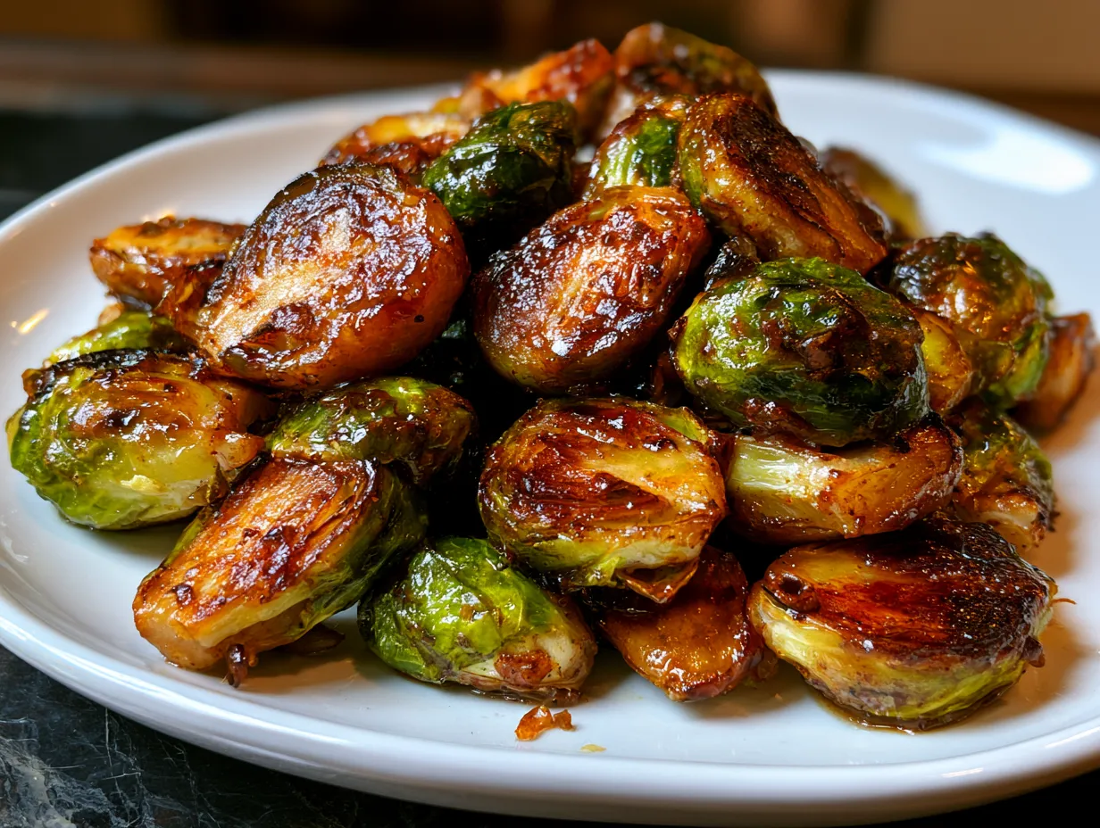 Maple Roasted Brussels Sprouts