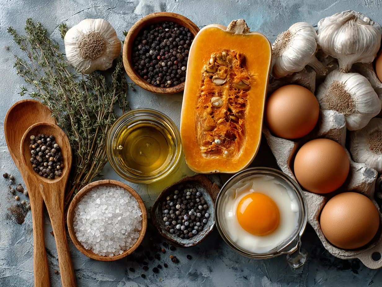 Ingredients for Roasted Butternut Squash Soup
