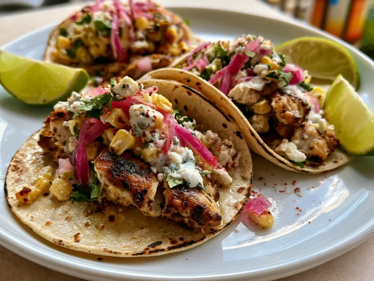 Street Corn Elote Style Chicken Tacos