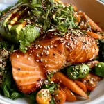 Teriyaki Salmon Quinoa Bowl